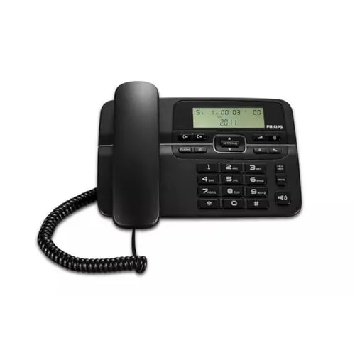 Philips M20B 00 Festnetztelefon - 3,6 Zoll LCD-Bildschirm, 60 Aufzeichnungsanrufe und Energiesparmodus für komfortable Kommunikation