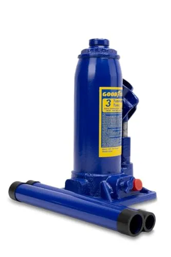 Goodyear Wagenheber GOD1254 - Hydraulischer Stempelwagenheber mit einer Tragfähigkeit von 3 Tonnen, ideal für professionelle Werkstätten und Heimwerker. Hubhöhe von 181 mm bis 345 mm für vielseitige Anwendungen.