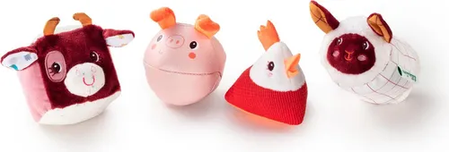 Lilliputiens Spielzeug Set Bauernhof Formen - bunte Rasseln