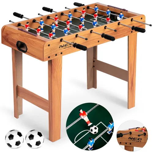 NEO-SPORT Tischfussballspiel Tischkicker Kicker Kickertisch Fußball aus Holz