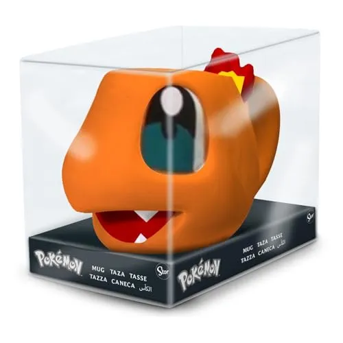 Stor Pokémon 3D Mug Charmander 385 ml in orange von Stor
