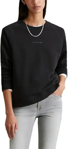 Marc O'Polo Damen Sweatshirt B41302354045, Schwarz, S EU von Marc O'Polo