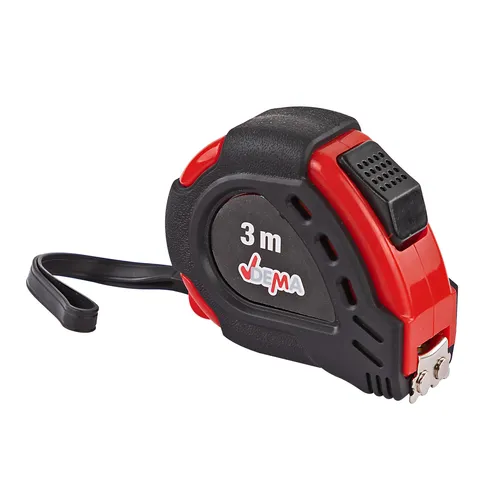 Dema Maßband Bandmaß Rollmaßband 3 m Self-Locking Rollenmaßband Messband mit Magnet 22245
