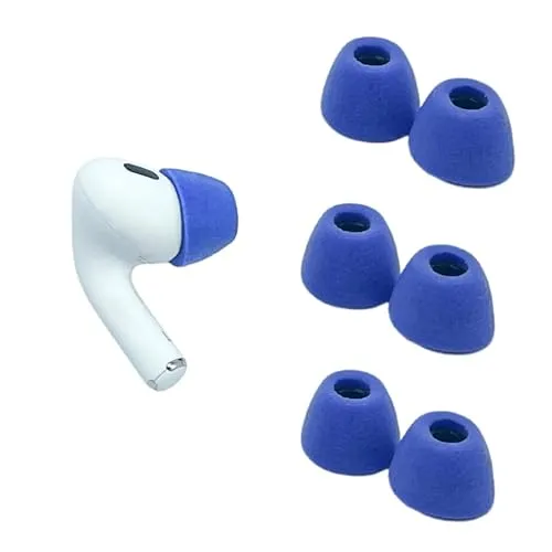 Comply TrueGrip Ohrstöpsel für AirPods Pro Gen 1 & 2, Electric Blue, Größe S - Kopfhörer Ohrpolster mit außergewöhnlichem Komfort und sicherem Sitz, reduzieren Umgebungsgeräusche für ein optimales Hörerlebnis.