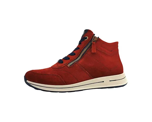 ara Damen Osaka Sneaker, Ziegel, 41.5 EU Weit - Wanderschuhe mit Wechselfussbett und High Soft Bamboo für maximalen Komfort bei langen Wanderungen.