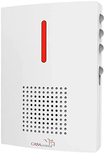 CASAcontrol Funk-Empfänger für Türklingel FTK-120 – Licht & Ton, bis 100 m