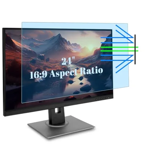 HaruYo Anti Blaulichtfilter für 17 Zoll Laptop, Blaulicht blockierende Displayschutzfolie, Anti Blue Screen Protector Anti UV/Blendschutz, Universal Bildschirmfilter für 17