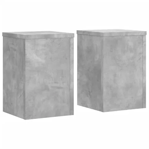 vidaXL Pflanzenständer 2 Stk. Betongrau 25x25x35 cm von vidaXL