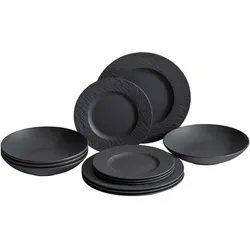 Villeroy & Boch Manufacture Rock Tafelservice 12-teilig in schwarz von Villeroy & Boch