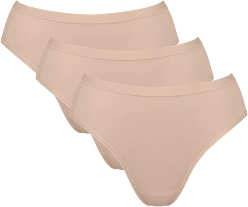 sloggi Tai-Slip GO Daily Cotton (3er Pack) Glanz-Effekt Details, hoher Beinausschnitt, weich, elastisch