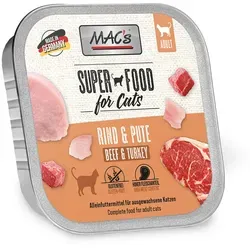 MACs Cat Rind & Pute | 16x 100g Katzenfutter nass