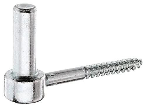 Alberts 306755 Kloben zum Einschrauben | J-Haken, mit angeschnittenem Gewinde | galvanisch verzinkt, dickschichtpassiviert | Dornmaß Ø16 mm | Länge 110 mm