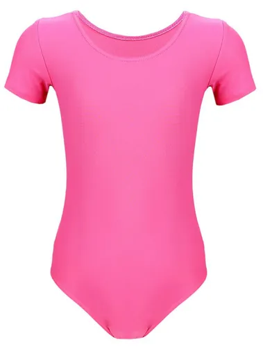 Aquarti Turnanzug Aquarti Mädchen Gymnastikanzug Kurzarm Ballett Trikot