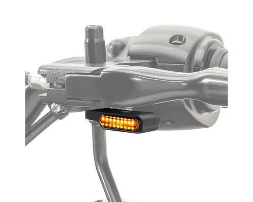 Lumitecs Blinker LED Lauflicht Lenkerblinker Motorrad - E-Prüfzeichen - Lampen für Motorräder mit innovativem Lauflicht-Design, sorgen für cleane Optik und höchste Sicherheit dank schneller Reaktionszeit. Hochwertiges Aluminiumgehäuse, E-Zulassung für legale Nutzung.