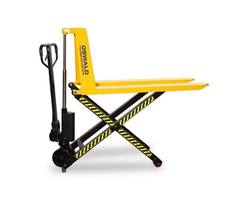 OSWALD Gabelhubwagen SC1500 - 1,5 t Tragkraft, 810 mm Hubhöhe - Transportgeräte & Rampen - Robuster Scherenhubwagen für effizientes Heben und Transportieren von Lasten bis 1500 kg. Ideal für Lager und Werkstätten.