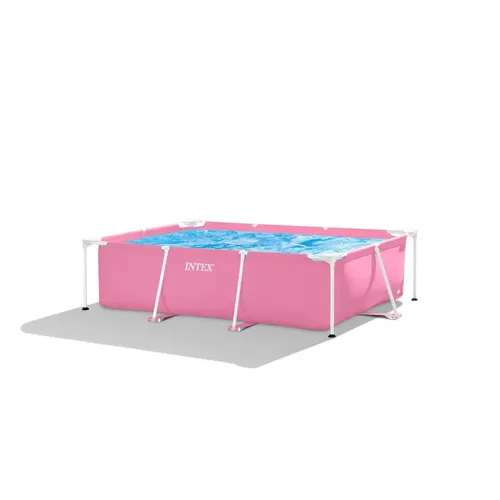 Intex Pink Rectangular Frame Pool 220x150x60cm von Intex