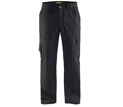 Blaklader 14071800 Arbeitshose, Schwarz, Größe C50 - Robuste Arbeitshose mit drei praktischen Seitentaschen und einer Gesäßtasche mit Klettverschluss, ideal für Handwerker und Bauarbeiter.