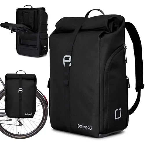 otinga® Flip V3 Fahrradtasche Rucksack in schwarz von otinga