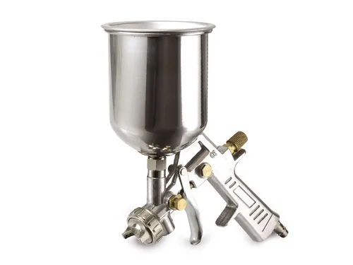 Pollin Electronic GmbH Druckluft-Spritzpistole - Zubehör für präzise Lackierarbeiten, einstellbare Farbmenge und Luftstrahl für vielseitige Anwendungen. Ideal für Heimwerker und Profis.