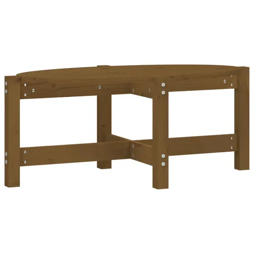 furnicato Couchtisch Honigbraun 87x48x35 cm aus massivem Kiefernholz