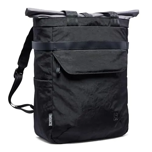 Chrome Industries Valencia Totepack, wandelbarer Rucksack und Tragetasche für Damen und Herren, Organizer-Taschen, Laptophülle, Schwarz, 22L