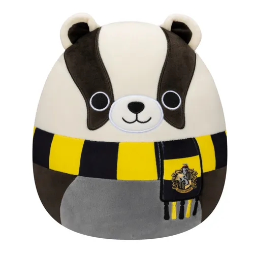 Squishmallows Harry Potter Hufflepuff-Dachs Jumbo-Plüsch 40,6 cm - Stofftiere & Teddybären - Supersoft und offiziell lizenziert von Warner Bros., ideal zum Kuscheln und Sammeln für Harry Potter Fans.