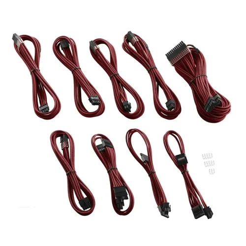 CableMod CM-PCSI-FKIT-NKBR-R PRO ModMesh C-Series Kabelsatz - Netzkabel-Set für Corsair AXi/HXi/RM Netzteile, hochwertiges Textil-Sleeving aus ModMesh-Material für hervorragende Flexibilität und Optik.