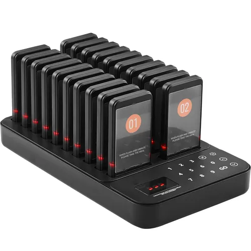 Produktbild Uimoso Kabelloses Pager-System mit 20 Anrufbeantwortern
