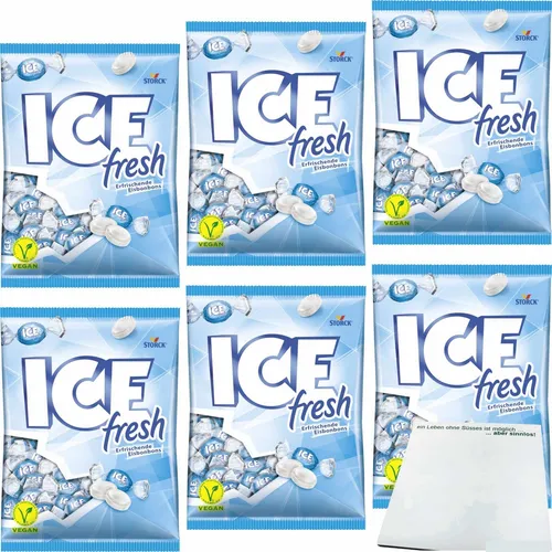 Storck Ice Fresh Ertfrischende Eisbonbons 6er Pack 6x475g Packung usy Block