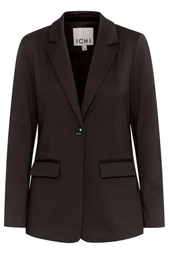 ICHI IHKATE Damen Blazer - Eleganter Jackenblazer mit 1-Knopf-Form - Blazer für Damen, vielseitig einsetzbar für Büro oder Freizeit, aus nachhaltig produzierter Baumwolle für höchsten Tragekomfort.