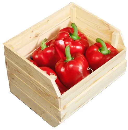 Küchenregal 40x33x30 cm in natur Gemüsekiste Obsthorde Holzkiste Obstkiste