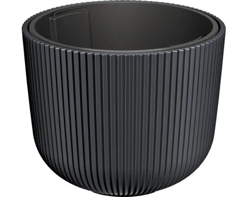 Pflanztopf Milly Kunststoff Ø 46,9 cm H 38,5 cm anthrazit inkl. Pflanzeinsatz