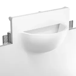 Wandeinbauleuchte GIEDI von ledscom.de, 280x200mm, E14 - Lampen - Do-It-Yourself Gips-Einbauleuchte, individuell gestaltbar durch Bemalen oder Bekleben, ideal für jeden Raum.