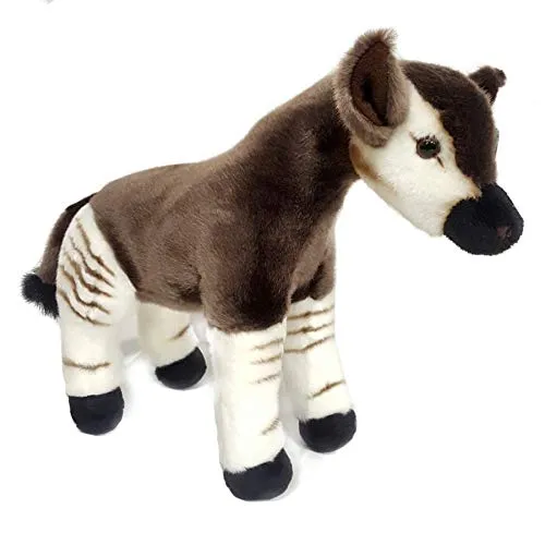 Ravensden Okapi, stehend, 32 cm, kuscheliges Stofftier, Geschenkidee, Plüschtier