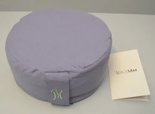 BACKLAXX ® Yoga Kissen XL - Meditationskissen mit 30% mehr Sitzfläche - Rücken- & Sitzkissen: Ergonomisches Yoga Kissen mit natürlicher Buchweizenfüllung für optimalen Sitzkomfort und GRATIS Zugang zu geführten Meditationen.