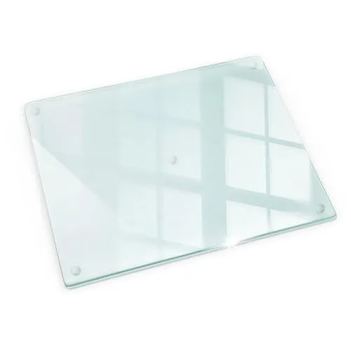 Tulup Glasschneidebrett 52x40cm - Hackbretter aus gehärtetem Glas, hygienisch und pflegeleicht – ideal für eine elegante Küchenausstattung und langlebig im Gebrauch.