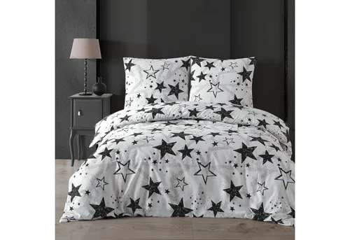 Buymax Bettwäsche Stella Black, 135x200 cm, 100% Baumwolle - Die hochwertige Renforcé-Bettwäsche von Buymax bietet angenehmen Schlafkomfort. Pflegeleicht und mit praktischem Reißverschluss ausgestattet, sorgt sie für ein stilvolles Schlafzimmerambiente.