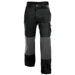 DASSY® HOSE BOSTON Gr. 50 - Komfortable Arbeitshose in Schwarz/Zementgrau - Hochwertige Bundhose aus strapazierfähigem Mischgewebe, ideal für Profis und Handwerker, Größe 50, optimaler Tragekomfort und Funktionalität.