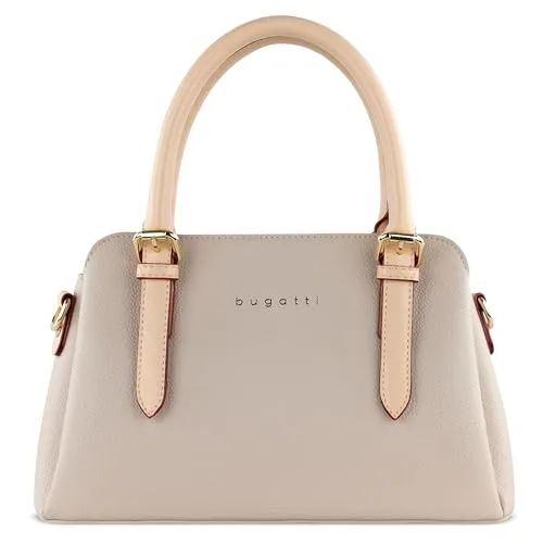 bugatti Ella Handtasche für Damen - Klein und leicht - Damen-Henkeltaschen mit viel Platz (29x11,5x17,5 cm) und abnehmbarem Schulterriemen, ideal für Büro und Alltag. Hochwertige Verarbeitung und edles Design.