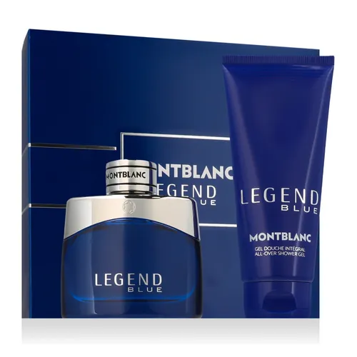 Montblanc Legend Blue EDP 50 ml + SG für Haut und Haar 100 ml (man) - Elegantes Eau De Parfum Geschenkset für Herren, das mit einem erfrischenden Duft und einer hochwertigen Pflege für Haut und Haar begeistert.