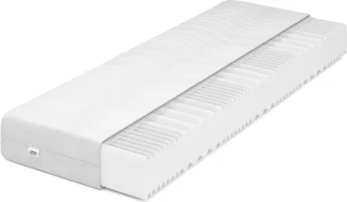 IZER Wave Kaltschaummatratze Härtegrad H3 70x200 22cm Orthopädische Matratze 7-Zonen Matratzenbezug mit Reißverschluss