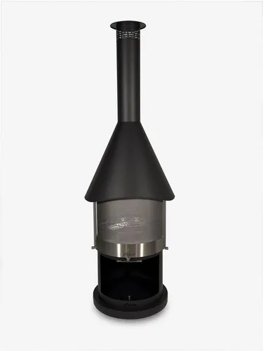FIRESTAR Gartenkamin DN 700 Swing 3. Generation Edelstahl schwarz