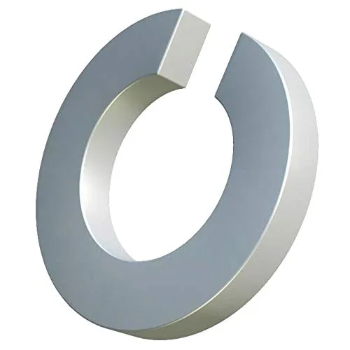 Federscheiben M12, Spaltring, Grower Bremse Feder Stahl verzinkt, Vierkantquerschnitt Unterlegscheibe Einzelspule, Dichtring für Bolzen/Schrauben 12mm DIN 127 (25 Stück)