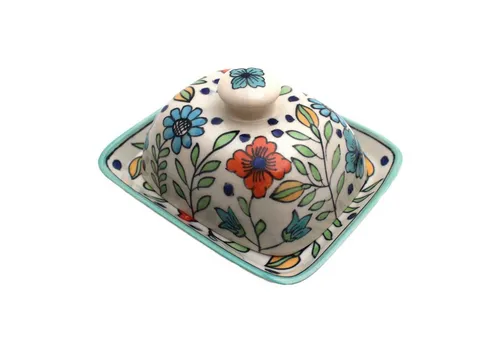 Gall&Zick Butterdose Butterdose aus handbemalter Keramik