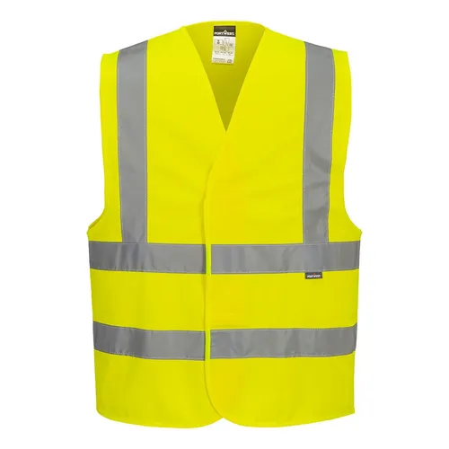Portwest C470YERS/M Gr.S/M Hi-Vis Weste mit Schulterreflexband