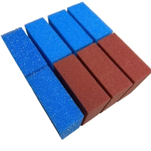 Koi- und Bonsaipark Herdecke KH Biotec Ersatzschwamm Set passend für Oase Screenmatic 40000 Teichfilter 2 x grob blau 3 x fein rot 3 x blau mittel Filterschwamm