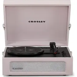 Crosley Voyager Plattenspieler mit 2 Lautsprecher, Bluetooth In & Out und AUX - 3 Speed Retro Schallplattenspieler - Für 7