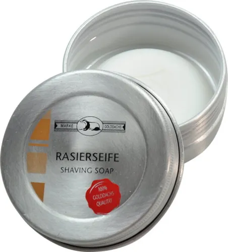 Golddachs Rasierseife in Aludose 60g