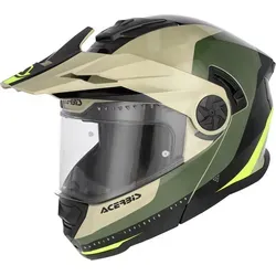 Acerbis Rider Graphic Klapphelm - Weiß/Schwarz - M - Modularer Motorradhelm mit herausnehmbarem, hypoallergenem Innenmaterial und integriertem Visier. Ideal für Fahrkomfort und Sicherheit bei jeder Fahrt. Leicht und flexibel für individuelle Anpassungen.