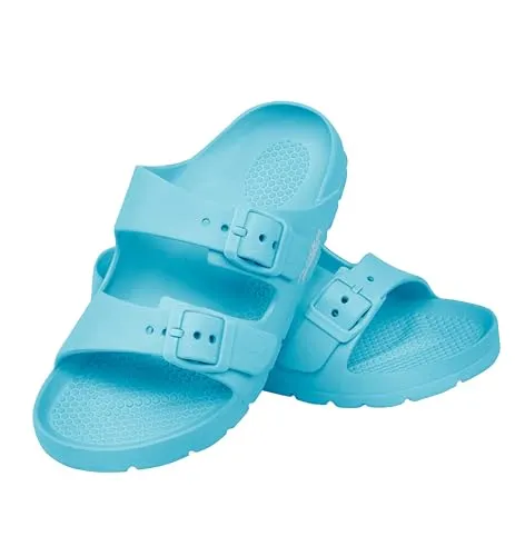 Aqua Speed Laredo Eva-Slipper Kinder Blau 02 Gr. 35 | rutschfeste Pantoletten mit Tuch | Bequem & leicht für Kinderfüße